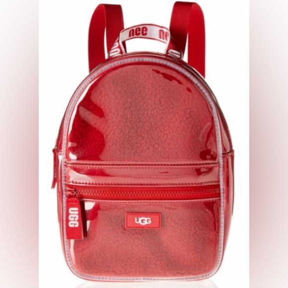 UGG Handbags - UGG Dannie II Mini Backpack Clear Red Fur